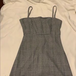plaid mini dress